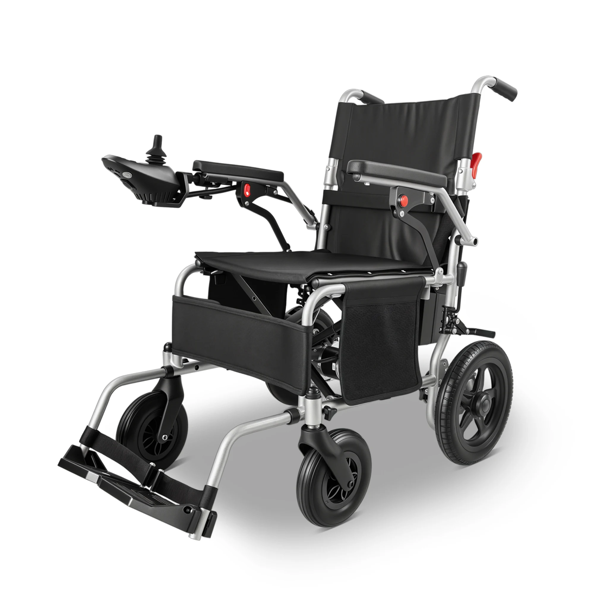 Elektrische opvouwbare rolstoel, maximale belasting tot 150 kg, 500W motor, 13Ah lithiumbatterij, 24 km bereik, eenvoudig opvouwbaar en te transporteren