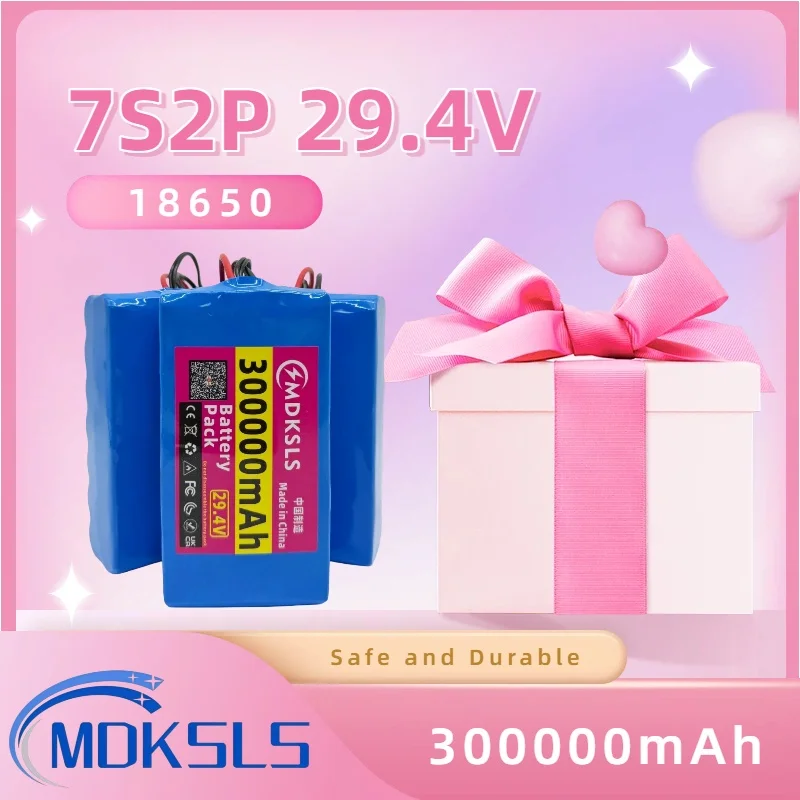 100% New pack 7s2p 29.4V 30Ah 18650 Battery Li-ion Battery Pack 29.4v Li-ion Battery+Charger