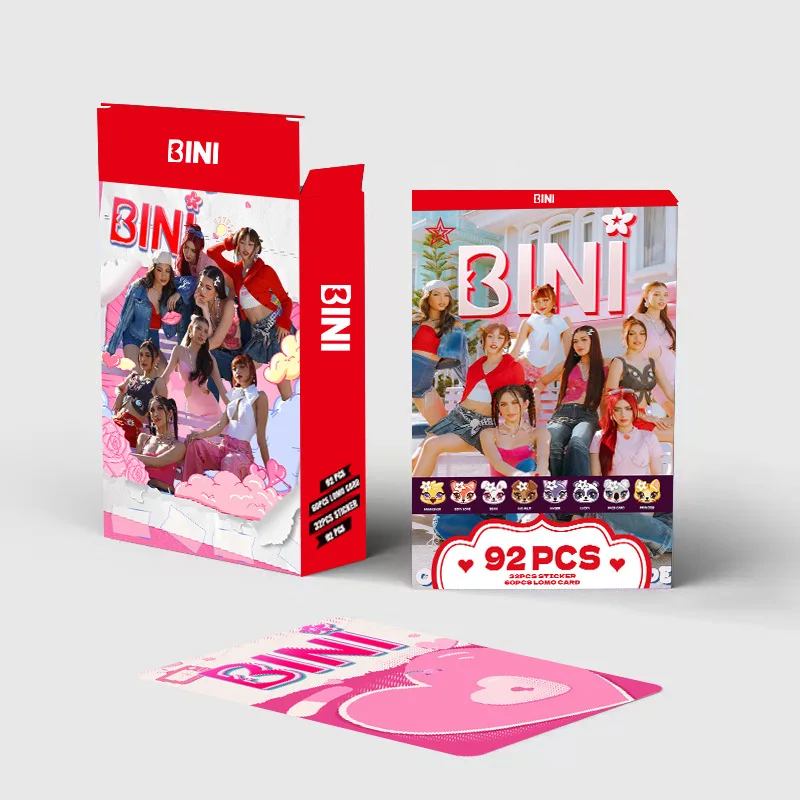 Juego de tarjetas fotográficas BINI Lomo, fotos estampadas en HD, Gwen Stacey, Mikha, Aiah, Colet, Maloi, Jhoanna, Sheena, regalos de colección para fanáticos, 92 unidades