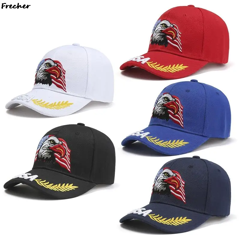 Bawełniana czapka z daszkiem typu Eagle czapki z daszkiem z USA Unisex amerykańska czapka z daszkiem do koszykówki piłka nożna Casual Gorras