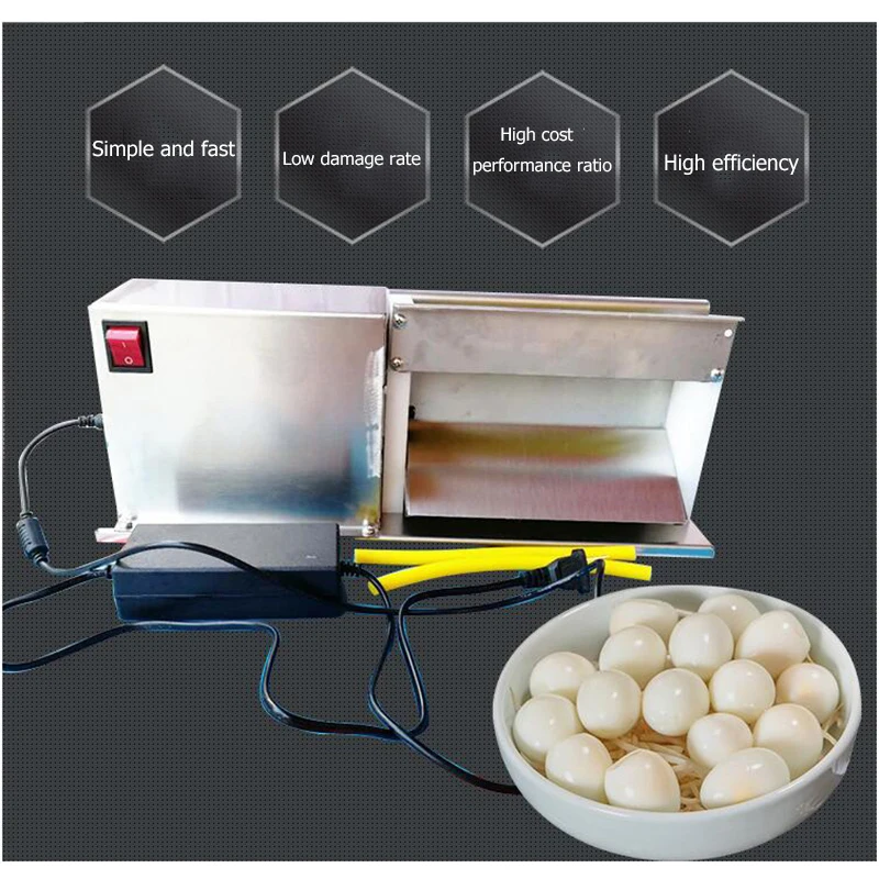 electric small egg peeler machine/quail eggs shell removing machine/cooked bird eggs peeling machine