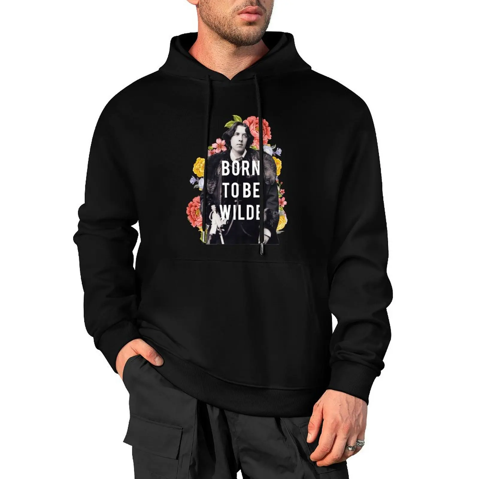 

born to be wilde Pullover Hoodie men's winter sweater korean autumn clothes autumn jacket men men's oversize hoodie