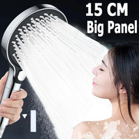 150MM Big Panel 3 Modes Pressure Boost Shower Head With Filter Adjustable Spray Nozzle Massage Shower Faucet Bathroom Accessorie