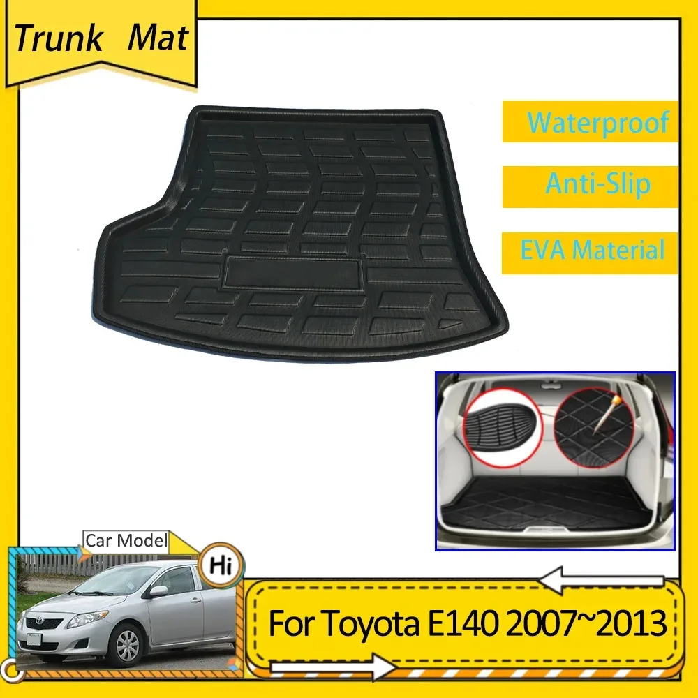 

Car Trunk Mat For Toyota Corolla E140 E150 MK10 2007~2013 Waterproof Anti-slip Rear Boot Liner Storage Pad Carpet Accessories