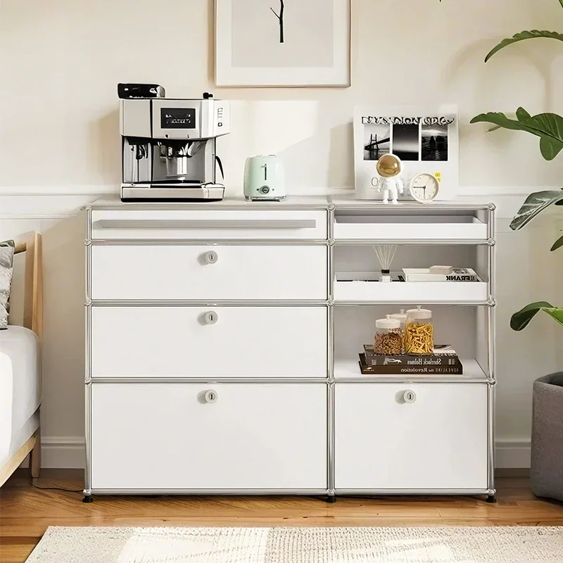 

Cabinets Kitchen Home Modern Simplicity Stainless Steel Modular Cabinet Kitchen Cabinet Storage Locker Dresser Living Room