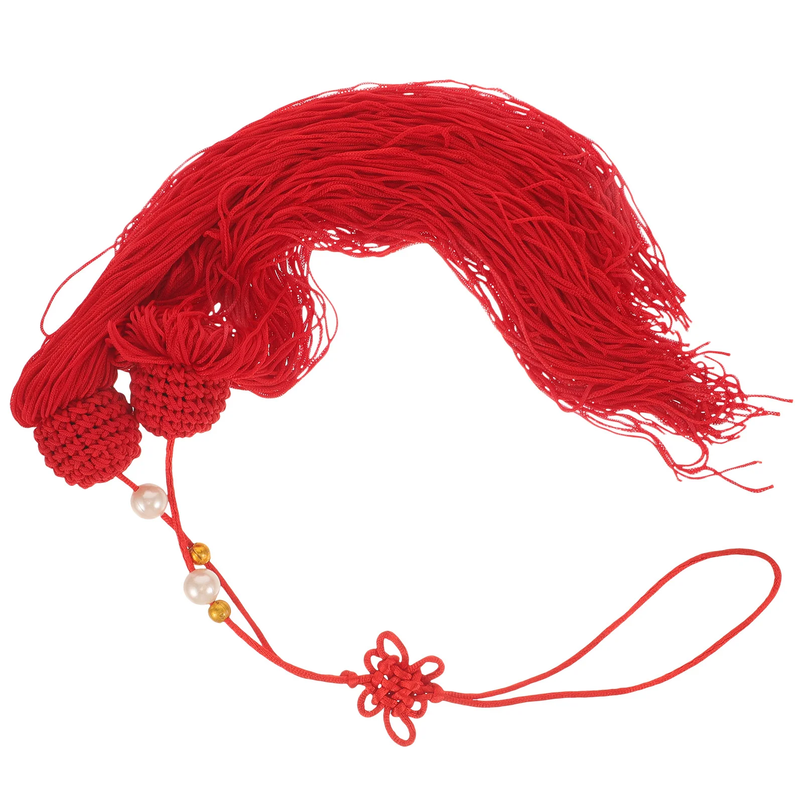 

Fringe Tai Chi Sword Spike Hanging Tassel Decor Red Pendant Martial Supplies Vibrant Fitness