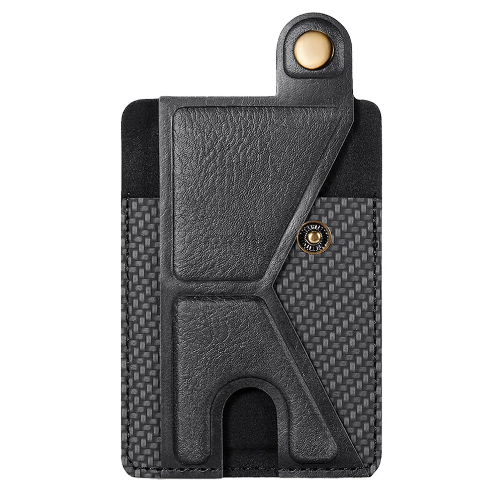 Cartera de cuero con soporte ajustable para teléfono, tarjetero de bolsillo, tarjetero, funda para teléfono