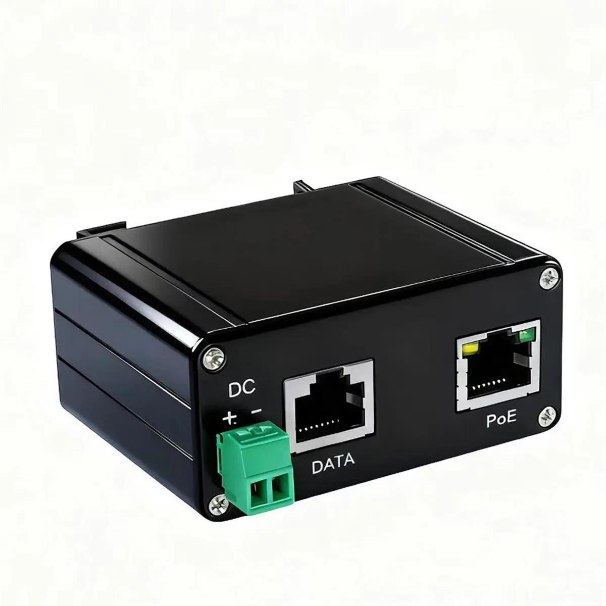 Inyector PoE directo de grado Industrial, 30W, 2,5G, 0,6a, 44-57V CC, entrada/salida, inyector POE pasivo Industrial