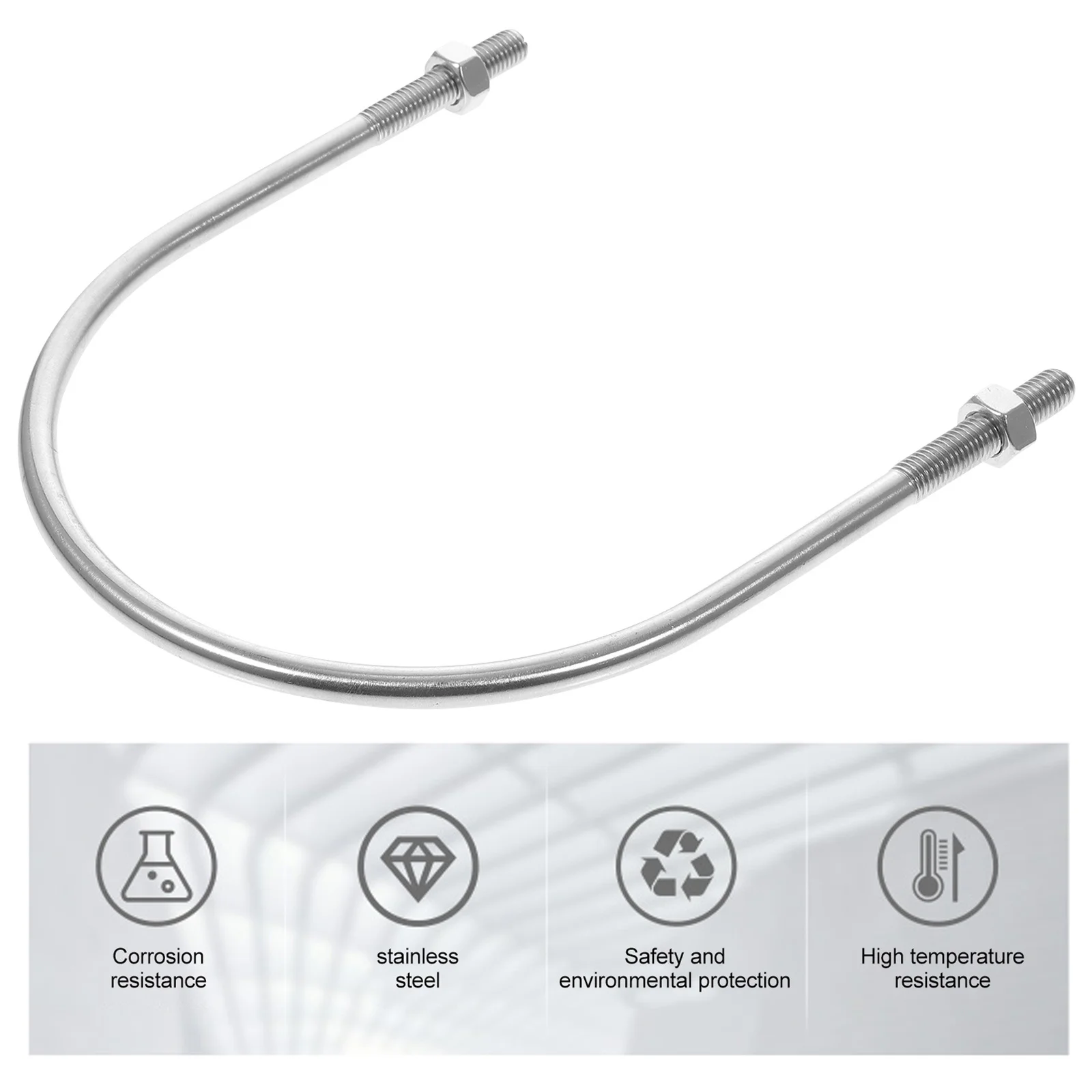 M10 U على شكل البراغي الفولاذ المقاوم للصدأ جولة الانحناء لقارب مقطورة الأجهزة الثقيلة U-الترباس المشبك المناسب استخدام السباكة البحرية