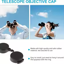 Binoculars Protective Rubber Objective Lens Caps 42mm/50mm Binocular Eyepiece Lens Cover Telescope Cover Lens Protection