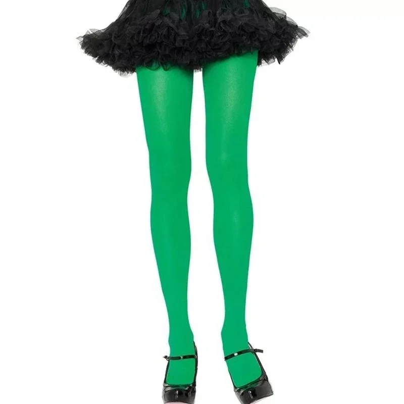 Patricks Day Thigh High Socks Pantyhose Arm Warmers Shamrock Party Costume 15UB