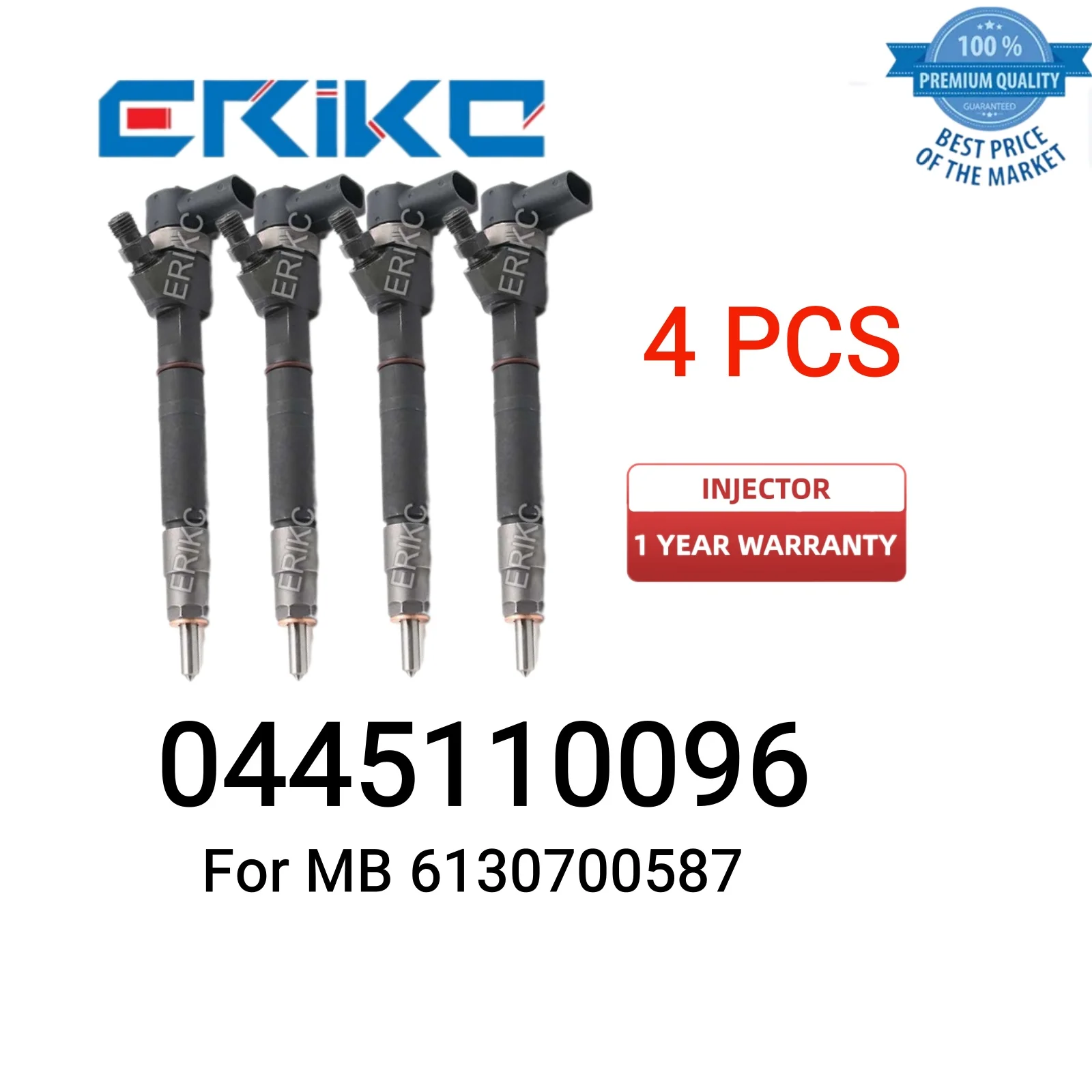 4 PCS 0445110096 Injetor Common Rail 0 445 110 096 Original Fuel Injector 0445 110 096 Diesel Injector for Mercedes