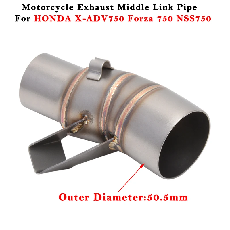 

For HONDA X-ADV750 ADV750 Forza750 NSS ADV Forza 750 2021- 2022 2023 Motorcycle Exhaust System Modified Muffler Middle Link Pipe