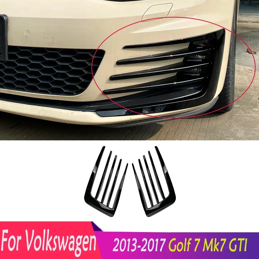 

For Volkswagen 2013-2017 Golf 7 Mk7 GTI Front Fog Light Fog Lamp Cover Sport Hoods Bumper Grille Shrouds Body Kit