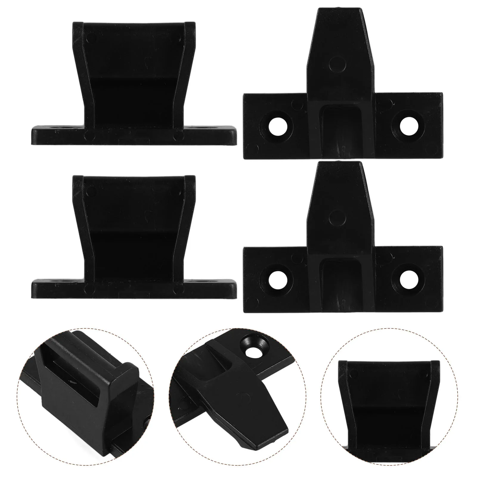 

10 set Sliding Drawer Track Hardware Fittings Wardrobe Cabinet Dresser Furniture Assembly Plastic Guides Replacement Parts