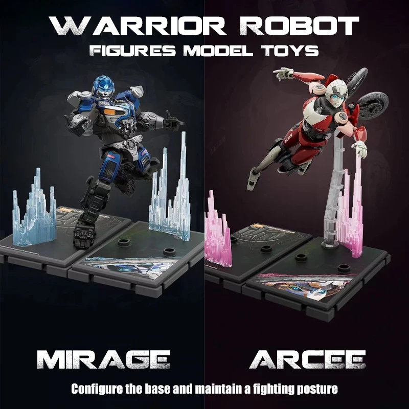 MOC Movie Warrior MIRAGE ARCEE Anime Figures Model Transformation Robot DIY Action Figure With Weapon Toys for Children Boy Gift