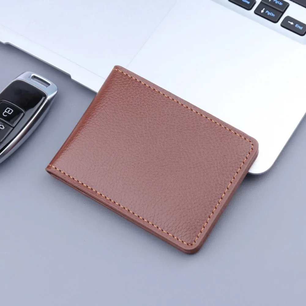 

Высококачественный держатель для карт из искусственной кожи с несколькими карманами, ультратонкий кошелек для монет, 2/4/6/8, слоты для карт, сумка для денег для мужчин и женщин