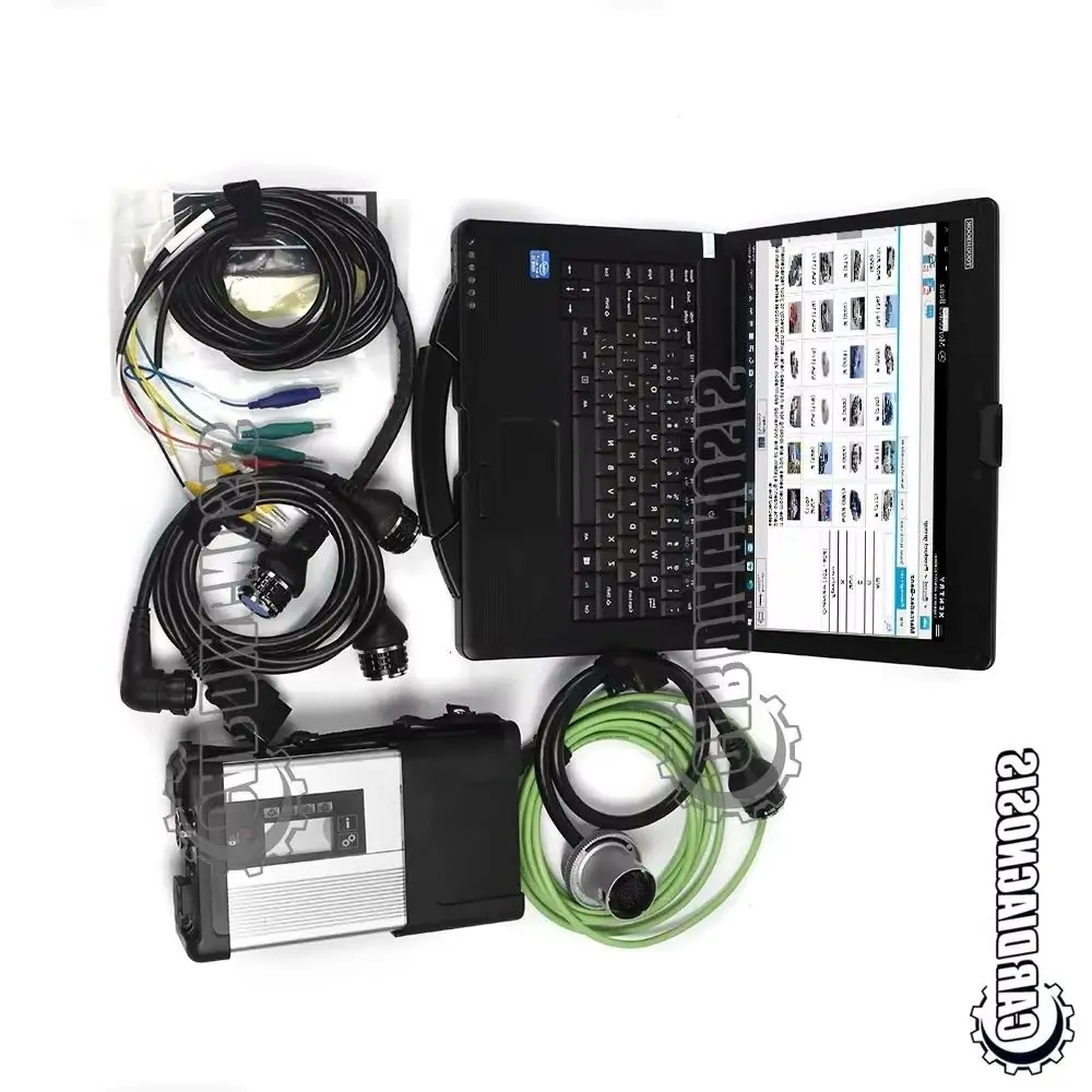 

FOR MB Star C5 Car Truck Star Diagnosis Multiplexer SD Connect C5 with Xentry DAS EPC with CF53 laptop