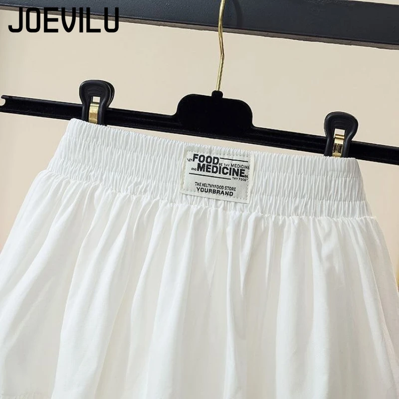 Korean Style Girls A-Line Pleated Skirt High Waist Elastic Summer New Slimming Skirt with Anti Slip Shorts Toddler Kids Skirt