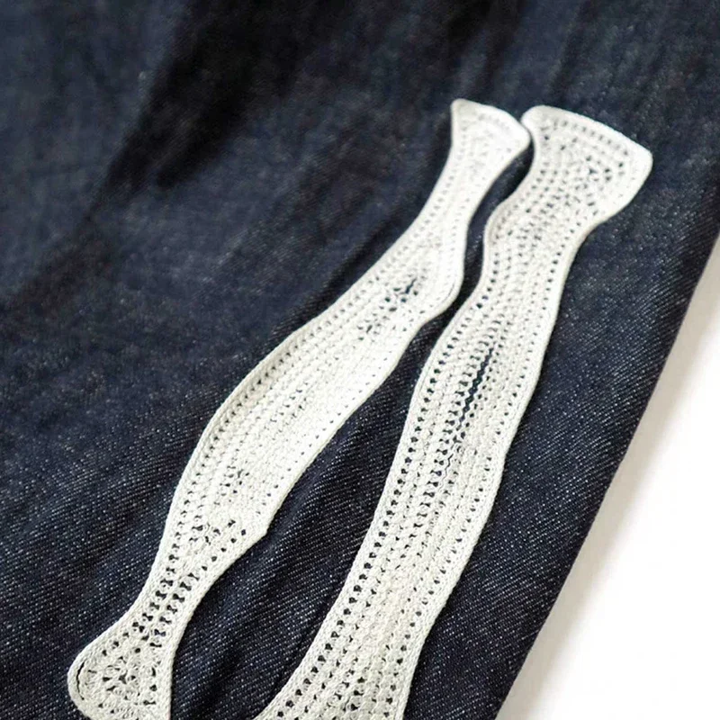 2026 New Japan Style New Arrival KAPL Hita Kazro Bone Skeleton Embroidered Pattern Casual Jeans for Men