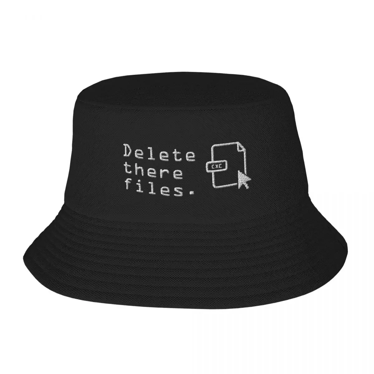 Delete There Files - Scammer Payback Bucket Hat Panama For Kids Bob Hats Outdoor Fisherman Hats Summer Beach Fishing Unisex Caps