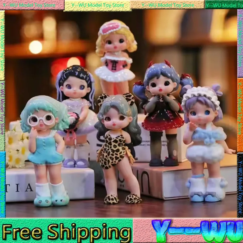 Ramy Pajamas Party Series Blind Box American Retro Doll Mystery Box Cute Model Doll Kawaii Anime Action Figure Custom Collection