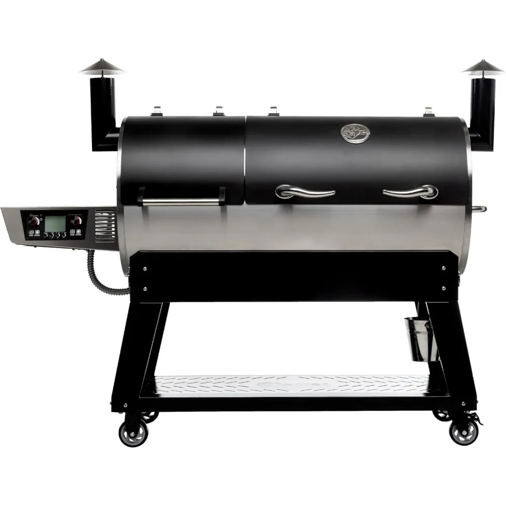 DualFire 1200 Wood Pellet Smoker Grill, Wi-Fi Electric Pellet Grills, Dual Chambers for Hot and Fast