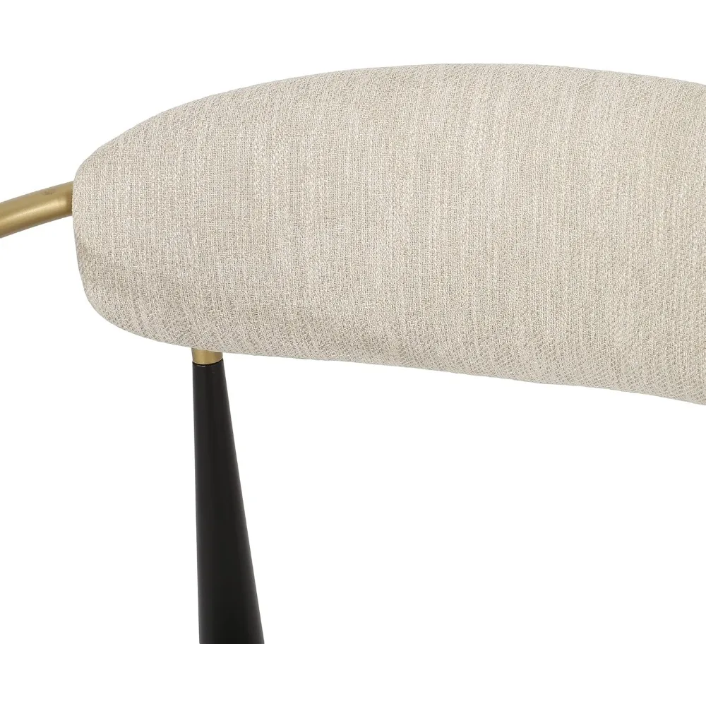 Kursi Bar Counter Height Set isi 2, Bangku Counter Berlapis Modern dengan Sandaran Rangka Logam, Kursi Meja