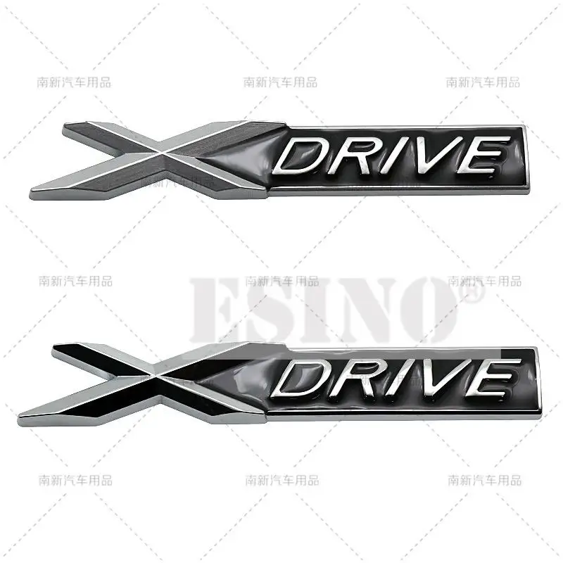 Car Styling 3D Metal Rear Trunk Emblem S Drive X Drive E Drive Badge  Adhesive Emblem for BMW X1 X2 X3 X5 X6 X7 i3 i4 i7 iX iX3