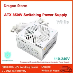 White ATX 850W Full Modular 12V Professional E-Sports PSU 80Plus Gold 20+4Pin 1000W For Silent Fan Game Computer Power Supply