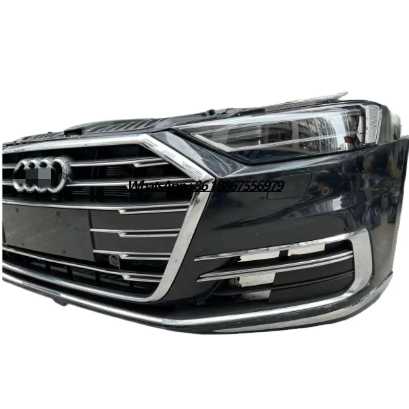 

For A8 Auto Parts Used Front Bumper With Grille radar Fender Hood Headlights Plastic Material