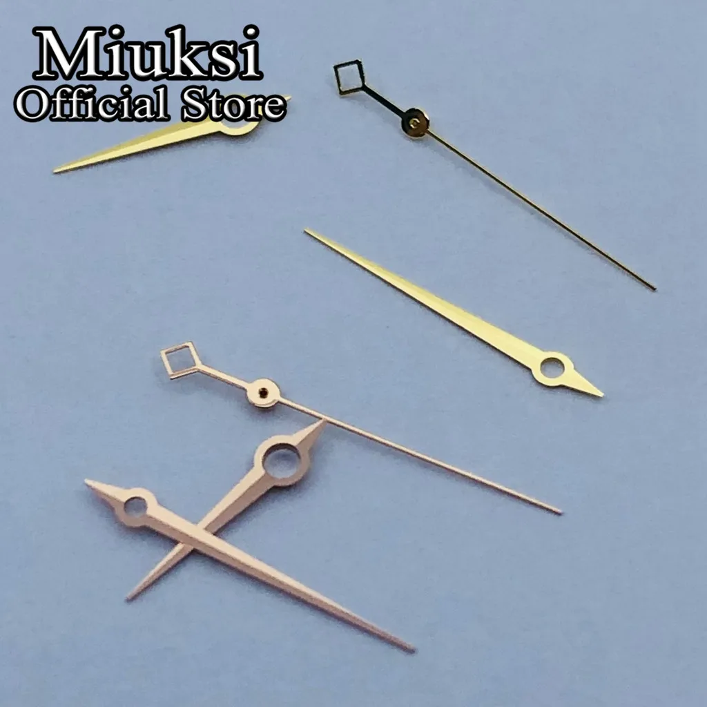 Miuksi silver gold blue rose gold watch hands fit NH35 NH36 ETA2824 2836 Miyota8205 8215 821A Mingzhu DG2813 3804 PT5000movement