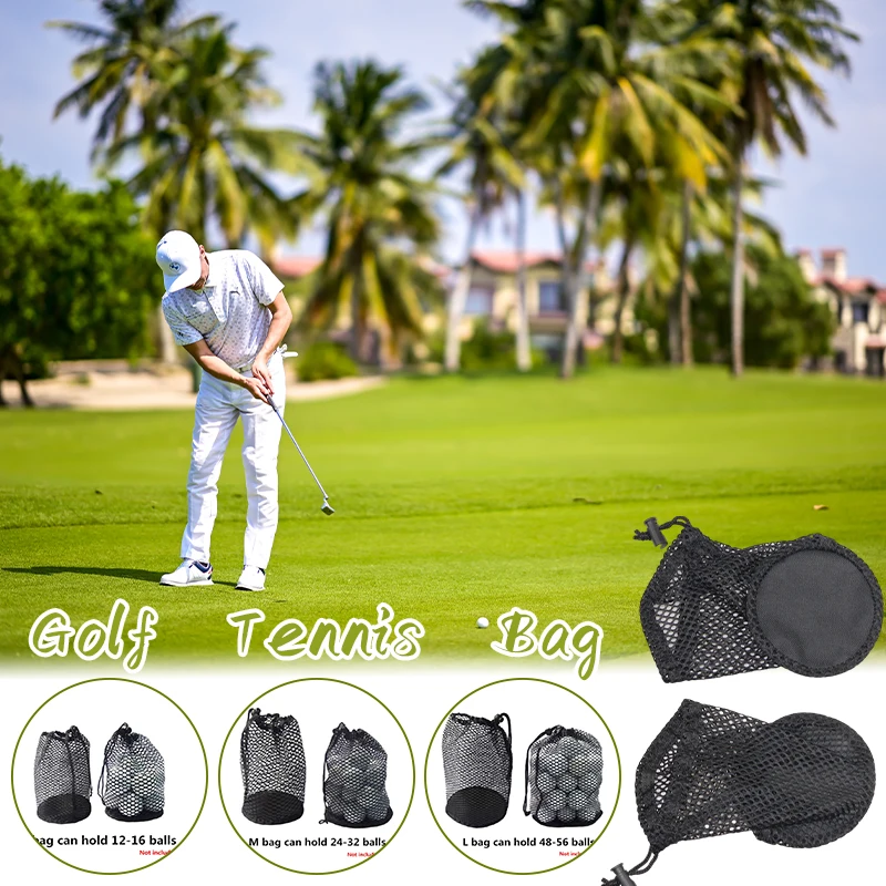 

Golf Ball Carrying Bag Drawstring Pouch Bags Golf Storege Bag Golf Mesh Bag New Golf Ball Bag Storage Accessories