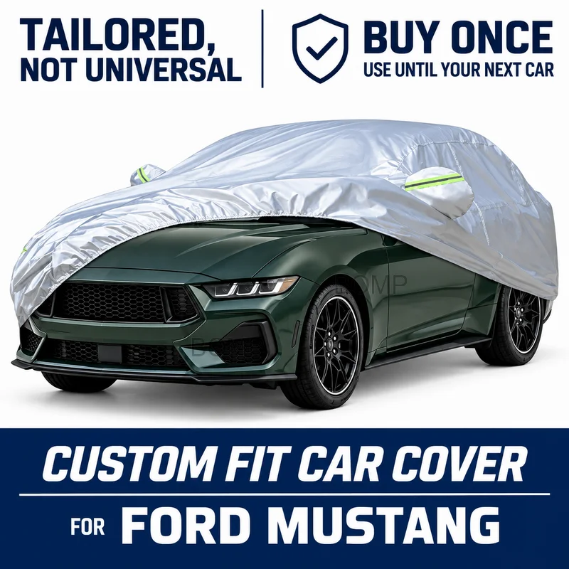 For Ford Mustang Custom Fit Car Cover Outdoor Protection Dustproof Waterproof All Weather Protection Cover