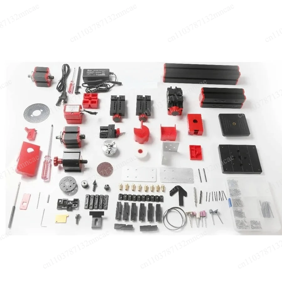 Mini Combined Machine Tool Plastic Plate 1PC Mini Lathe Machine 20000r/min 110V-240V Saw Workbench Area 90*90mm
