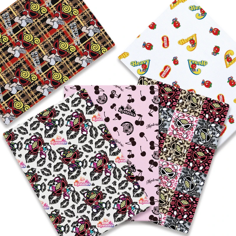 

Cartoon hot DIY hand sewn patchwork quilted baby dress home piece 140cm printed cute sewn children's fabric