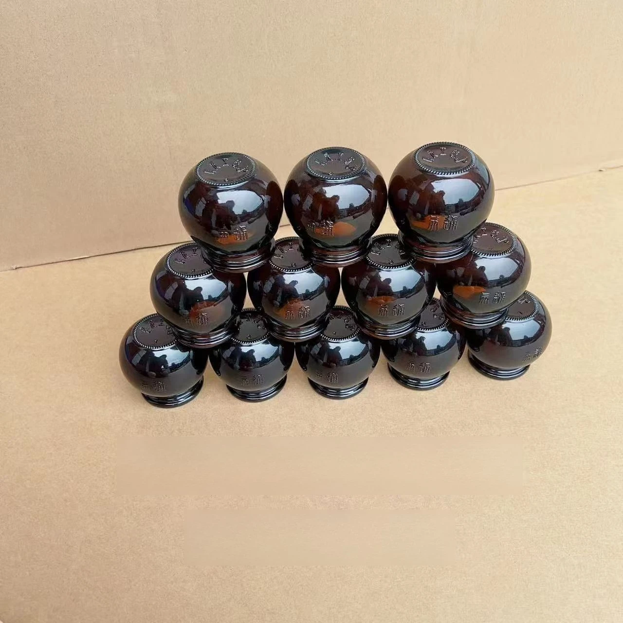 

12/6/3 шт., диаметр 5,5 см, китайская традиционная массажная чашка, толстая коричневая вакуумная взрывозащищенная стеклянная банка для похудения, пожарная банка