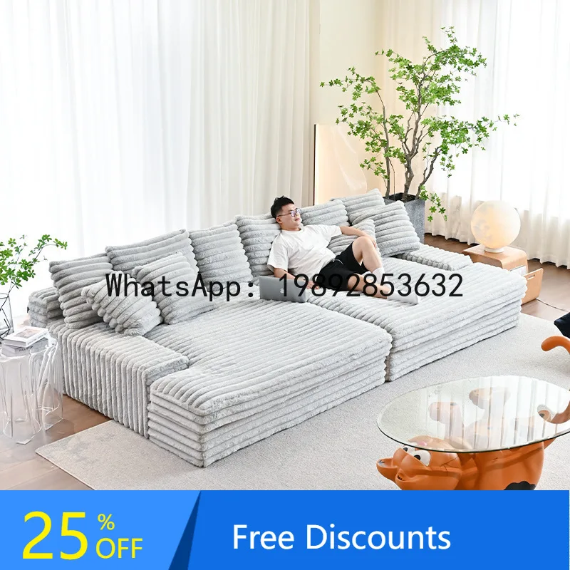 

CZ Giant Plush Cat Bed Wave Stripe Large Size Private Theater Large Size