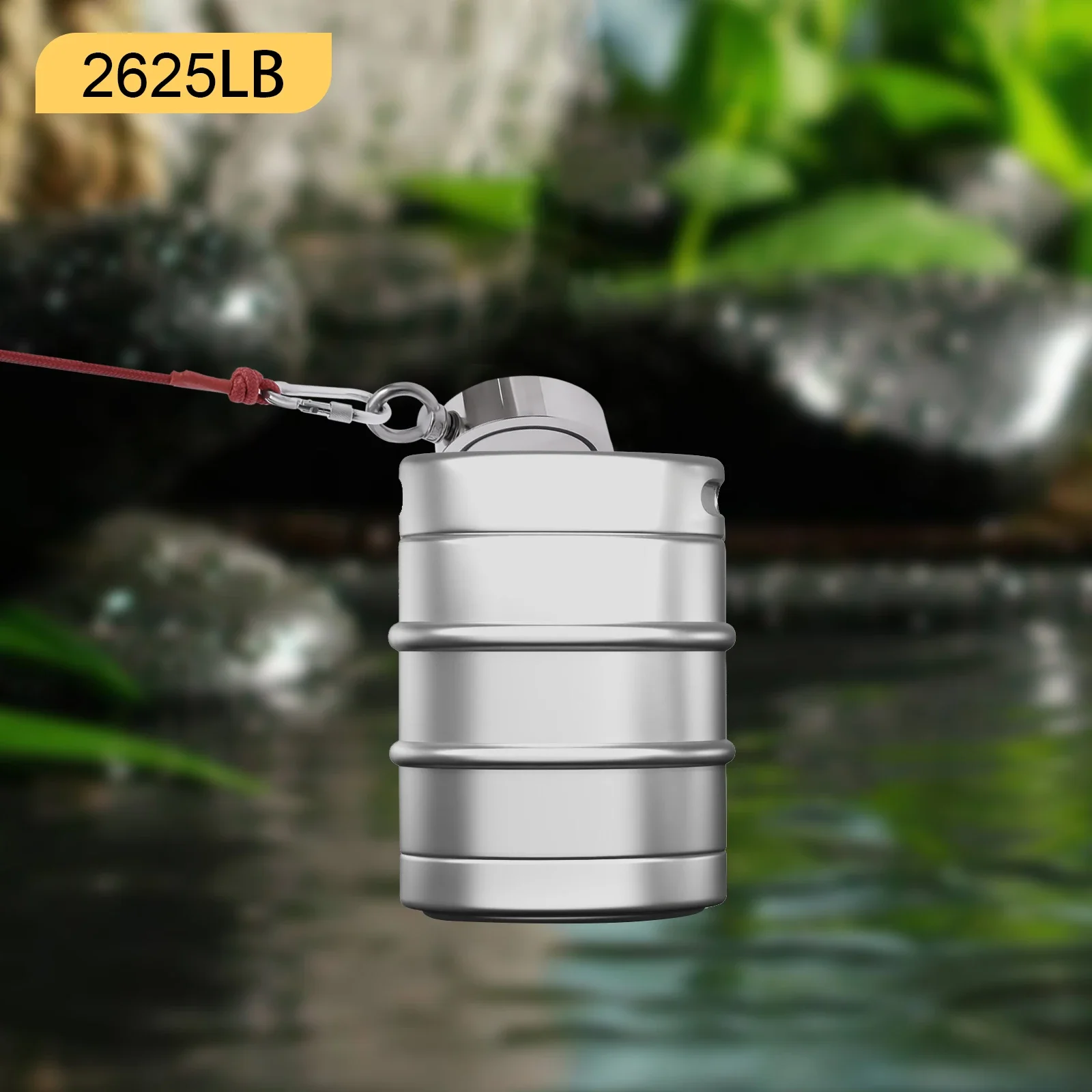 

Double-Sided Fishing Magnet Kit - 1190kg/2624lbs Ultra-Strong Pulling Force for Salvage, Magnet Fishing & Outdoor Adventures