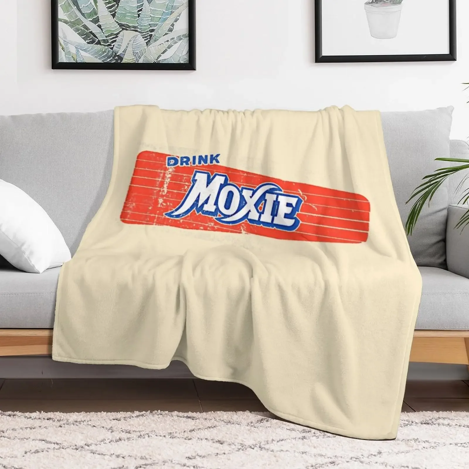 Drink Moxie Throw Blanket Shaggy Warm Luxury Blankets