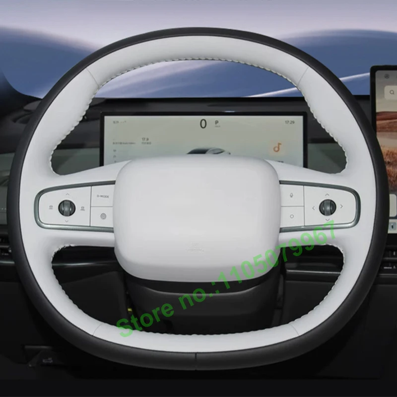 

DIY Hand-Stitched Non-slip Durable PU Carbon Fiber Leather Car Steering Wheel Cover for Nissan N7 2025 Interior Accessories