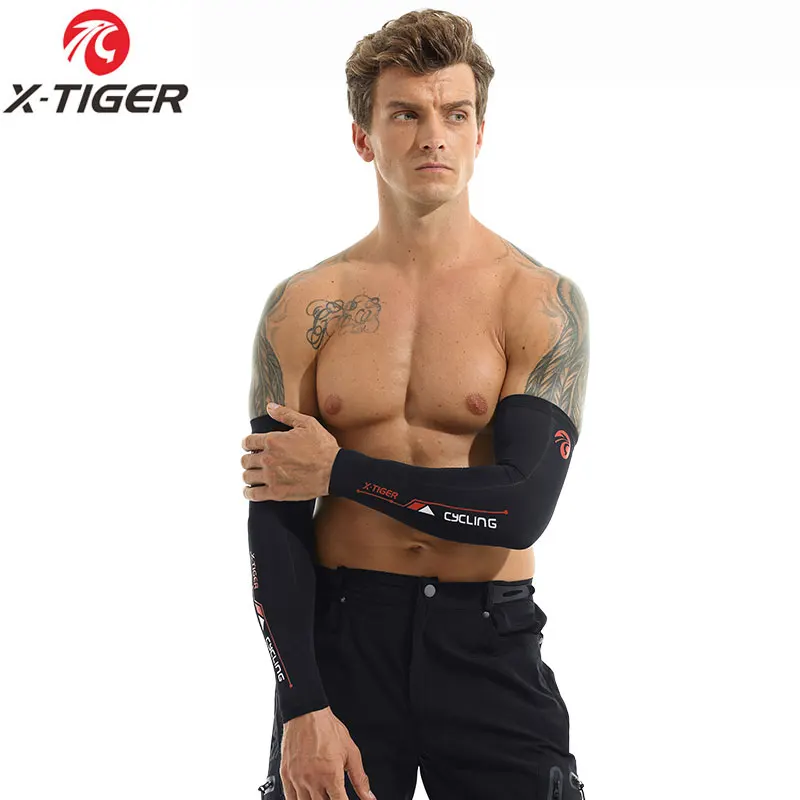 X-TIGER Fahrrad-Beinmanschette, Sport-Armmanschette, Sonne, Anti-UV-Beinärmel, Eisstoff, Fahrrad-Beinmanschette, Laufen, Fitness, Radfahren, Armstulpen – Detail 34