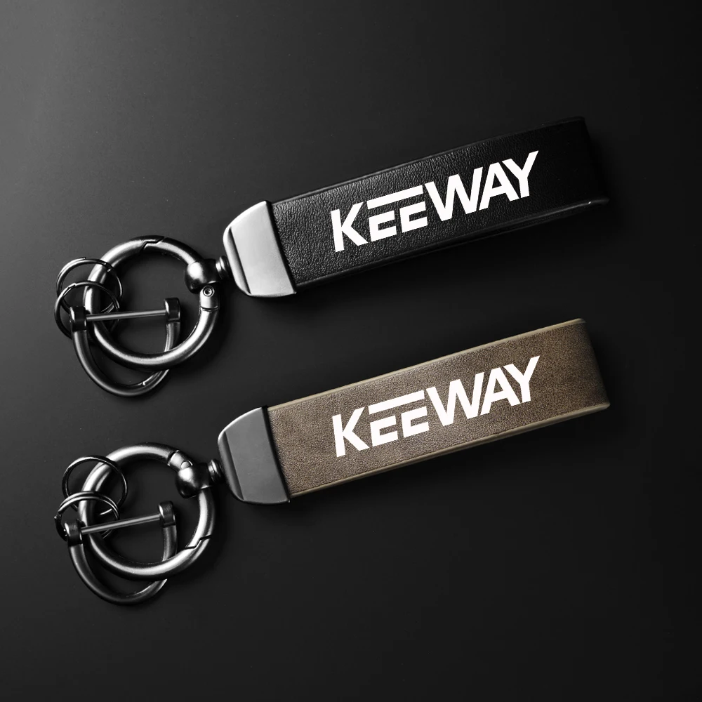 Holder Keyring For KEEWAY Hurricane 50 Vieste 300 Zahara Cityblade K-Light Superlight RKR RKV RKF 125 RKS Leather Keychain Moto