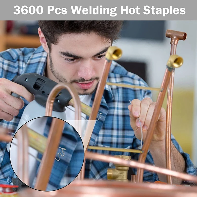 3600Pc Welding Hot Staples Automotive Bumper Repair Staples Plastic Welding Staples Car Bumpers Welding Tool For All Car