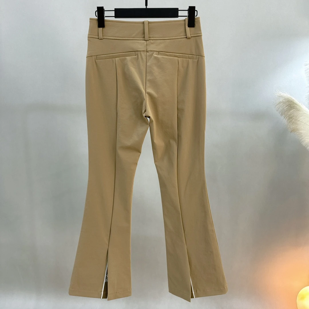 Women's Golf Flared Pants 2026 Fall New Korean Style Fashion Versatile Casual Sporty Slim Fit Slimming Breathable Stretch Soft