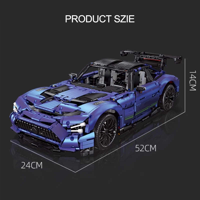 JIESTAR 92025 MOC Detailed Technical Sports Vehicle Building Blocks Bricks Assembling Model DIY Toys Christmas Gifts Set For Kid