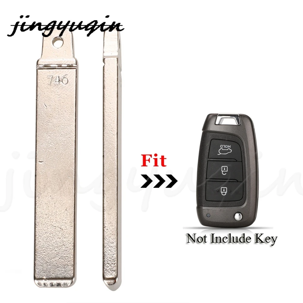 jingyuqin 10pcs #319 Folding Remote Control Car Key Blank Switchblade 746 752 Blade FOB For Kia  Hyundai Elantra GT 2016 - 2018