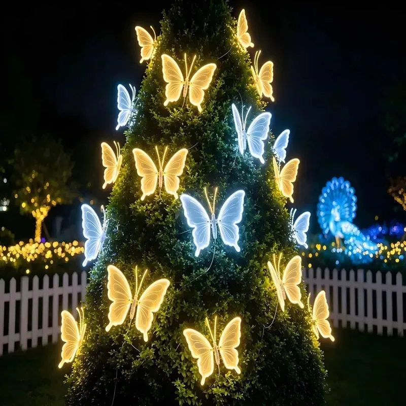 Can be used for LED butterfly lights on Christmas trees, Christmas atmosphere decoration lights