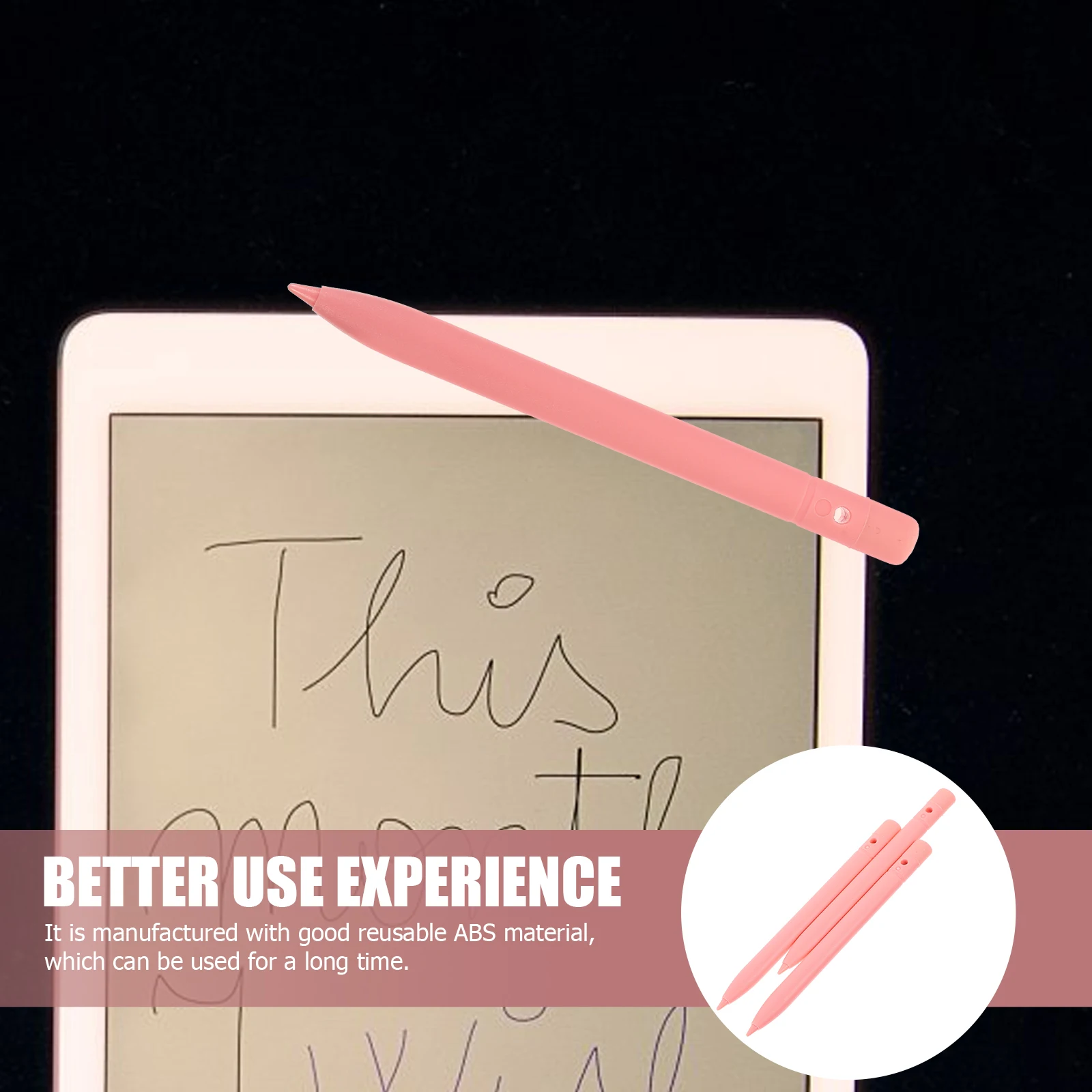 

3Pcs Erasable Tablet Stylus Pen Writing Board Pen for 8.5 10 12 Inch LCD Tablet Early Learning Drawing Math Writing