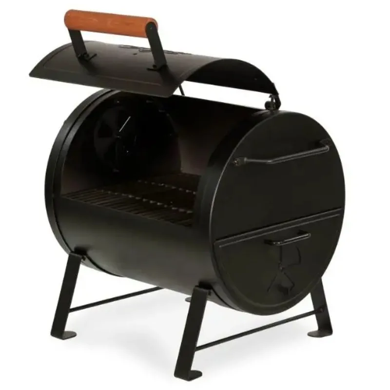 Charcoal Grill Barbecue Barrel Smoker Drum Trolley Trolley Bbq Charcoal Grill High Quality Desktop Stainless Steel